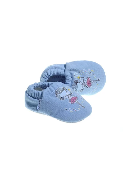 Freesure 241162 Açık Kot Rengi Kız Bebek Patiği, Bebek Ayakkabısı, Kaymaz Taban - Resim 2