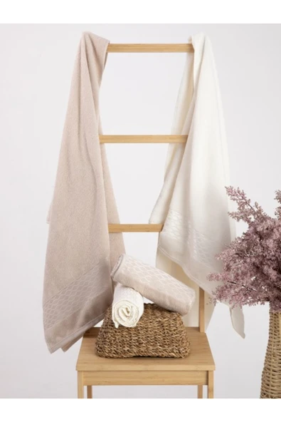 Özdilek Elissa Best Set Hamam Takımı - Krem - Bej ürün görseli 1