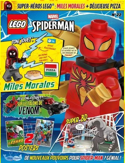 Lego Marvel Spiderman Aylık Dergi - Fransızca (Miles Moraeles Figür) ürün görseli