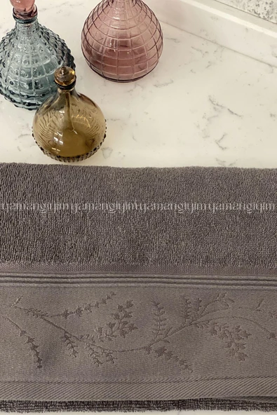 Özdilek Ditsy El-Yüz Havlusu 3 Adet-Antrasit - Resim 2