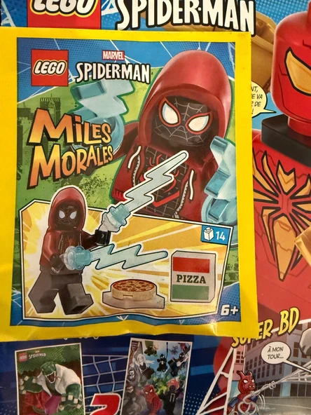 Lego Marvel Spiderman Aylık Dergi - Fransızca (Miles Moraeles Figür) - Resim 2