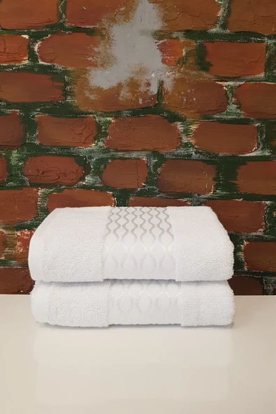 Özdilek Elissa 2'li Havlu - Beyaz ürün görseli 1