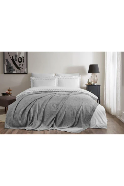 Özdilek Gelin Seti Triko Battaniyeli Nevresim Takımı Nadia ürün görseli 1