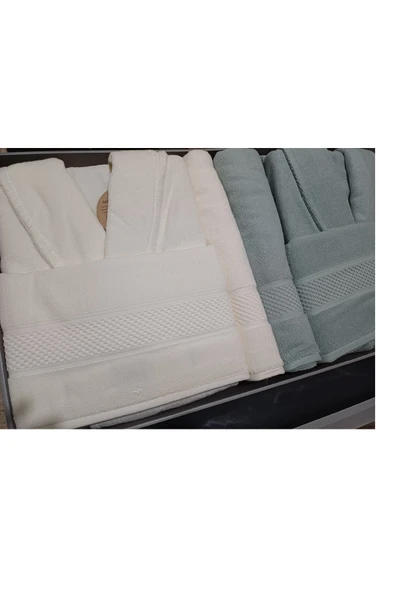 Özdilek Colored (DSM) Krem - Yeşil Aile Seti ürün görseli 1