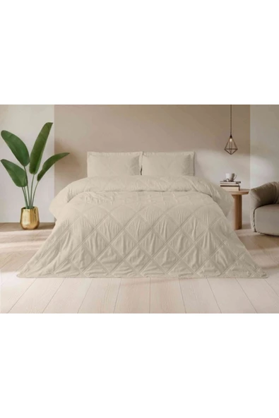 Özdilek (Nev) Yatak Örtüsü.Ultrasonıc Story Bej Çift Kişilik ürün görseli 1
