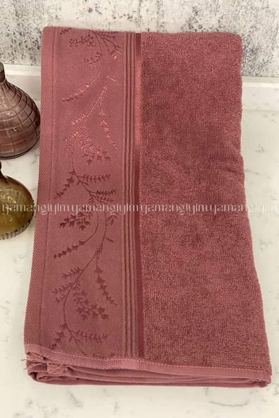 Özdilek Ditsy El-Yüz Havlusu 6 Adet-Pembe-Krem-Mürdüm - Resim 4