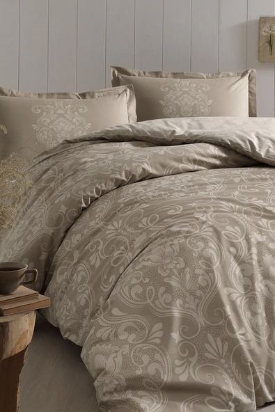 Özdilek Antico Tek Kişilik Ranforce Nevresim Takımı - Bej ürün görseli 1