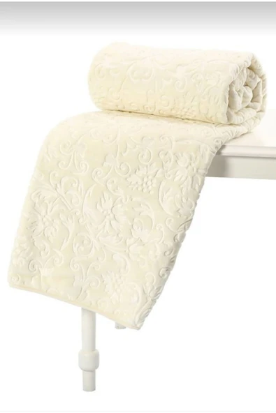 Özdilek Çift Kişilik Kabartmalı Battaniye - Prestige Battaniye Krem ürün görseli 1
