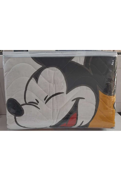 Özdilek Lisanslı Disney Çocuk Yatak Örtüsü Takımı Tek Kişilik Mickey Fantastic Kırmızı - Resim 2