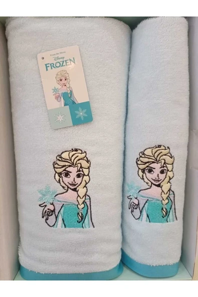Özdilek ÖZDİLEK DSNY FROZEN SNOWFLAKE MAVİ BANYO SETİ ürün görseli 1
