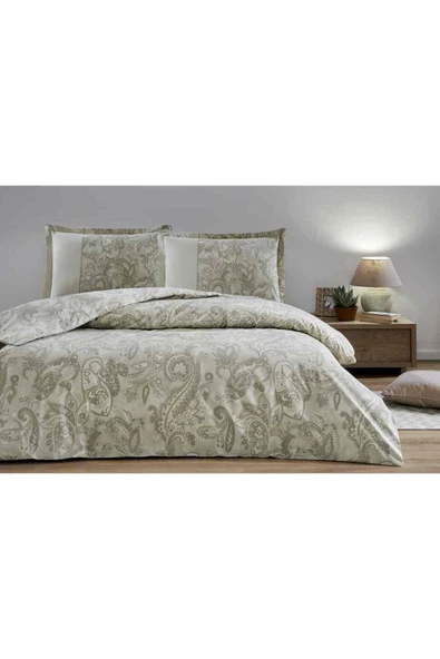 Özdilek Nevresim Takımı Ranforce Çift Kişilik Bej Nostalgıc ürün görseli 1