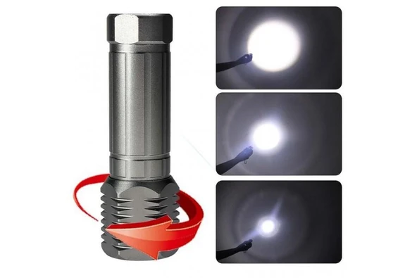 Küçük Güçlü Zoomlu EL Feneri ürün görseli 1