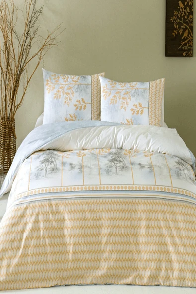 Özdilek Natura Nev Tek Kişilik Nevresim Takımı - Beyaz ürün görseli 1