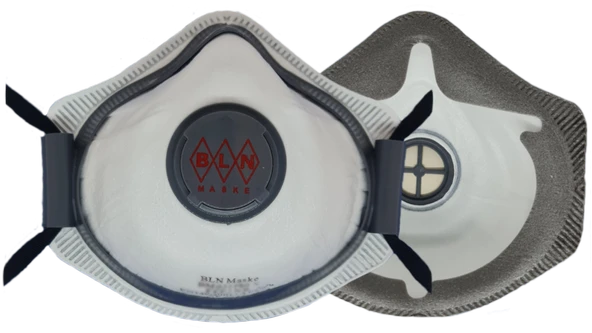 BLN BM 033 PRO X FFP3 NR VENTİLLİ TOZ MASKE (1APARAT - 5 MASKE) ürün görseli 1