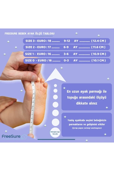 Freesure 241164 Pembe Kız Bebek Patiği, Bebek Ayakkabısı, Kaymaz Taban - Resim 4