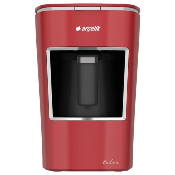 Arçelik K 3300 Türk Kahve Makinesi 3 Fincan Kapasite Kırmızı Tasarım Otomatik Kapanma ürün görseli 1