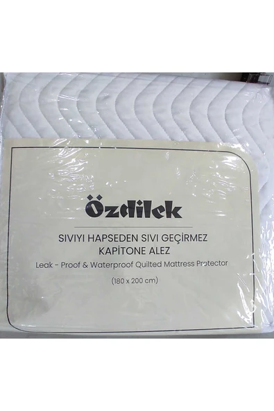 Özdilek Kapitone Sıvı Geçirmez Lastikli Fitted Alez 180x200cm - Resim 2
