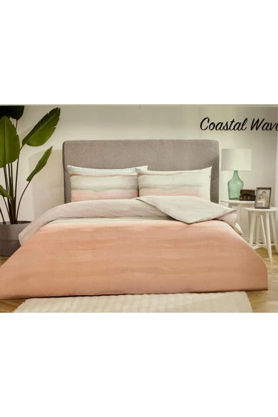 Özdilek Nev Çift Kişilik Nevresim Takımı Coastal Wave Mavi ürün görseli 1