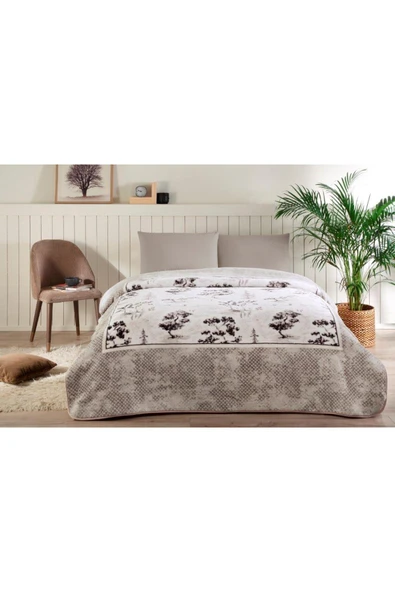 Özdilek NEVRESİM TAKIMI LASTİKLİ ÇARŞAF RANFORCE TEK KİŞİLİK BEJ TOILE DE JOU ürün görseli 1