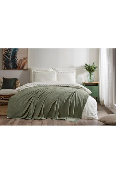 Özdilek Gelin Seti Triko Battaniyeli Nevresim Takımı Nadia - Resim 4