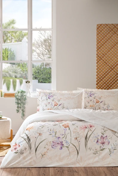 Özdilek White Lilly Çift Kişilik Nevresim Takımı ürün görseli 1