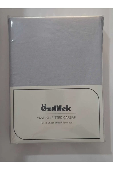 Özdilek COLOURIST RANFORCE LASTİKLİ ÇARŞAF TAKIMI 160*200 CM SILVER GRİ ürün görseli 1