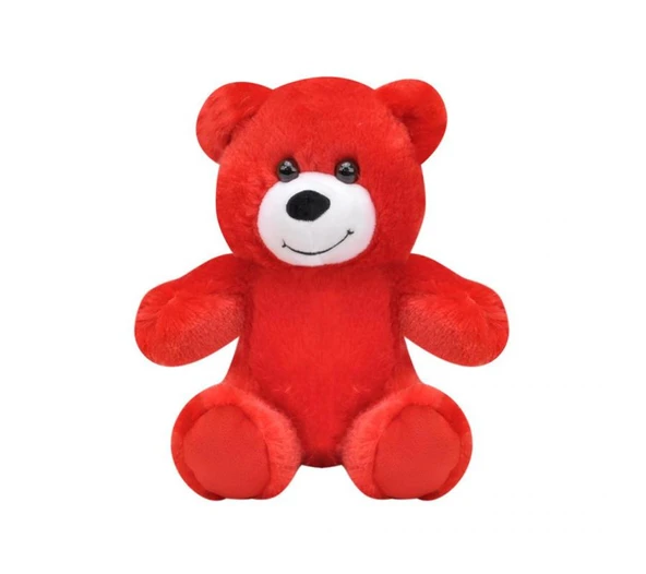 Ayı 15 cm Kırmızı Pelüş Ayı Çocuk Oyuncak ürün görseli 1