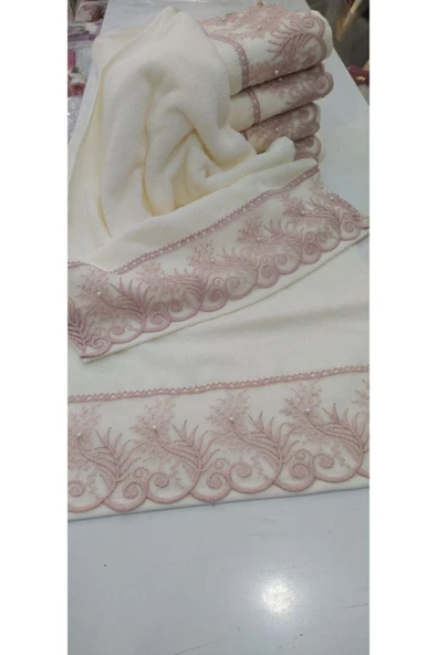 Özdilek Güpürlü Havlu 1 Adet 50x90cm - Resim 3