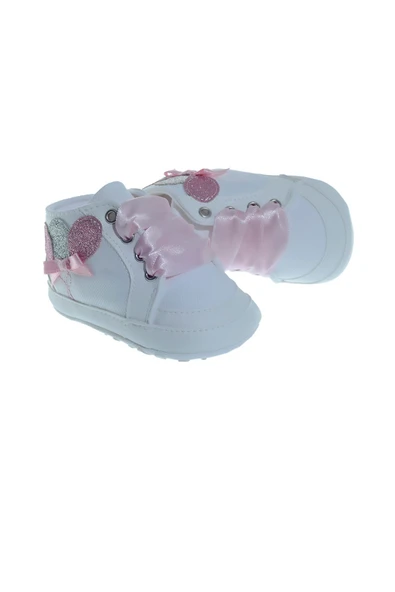 Freesure 241151 Pembe Kız Bebek Patiği, Bebek Ayakkabısı, Kaymaz Taban - Resim 2