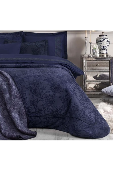 Özdilek 16 Parça Çeyiz Seti Gelin Seti Branch Lacivert - Resim 3