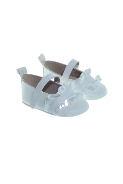 Freesure 241157 Beyaz Kız Bebek Patiği, Bebek Ayakkabısı, Kaymaz Taban ürün görseli 1