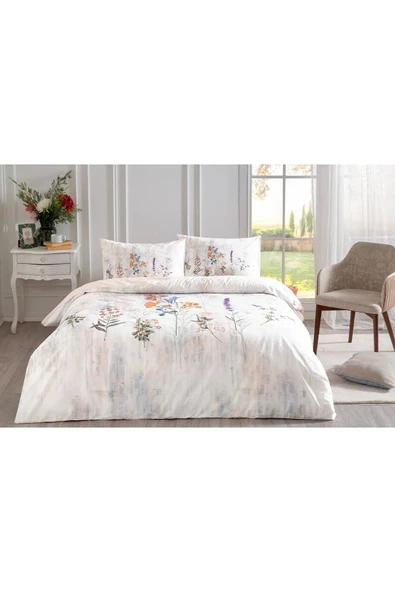 Özdilek Floraison nev Tek Kişilik Nevresim Takımı - Somon ürün görseli 1