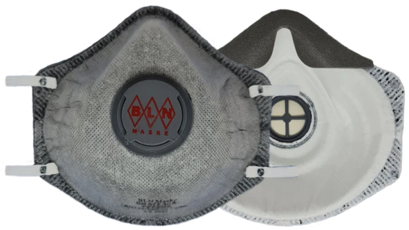 BLN BM 022 AC FFP2 NR AKTİF KARBON FİLTRELİ TOZ MASKE (20 ADET) ürün görseli 1