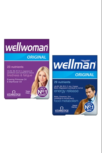 Wellwoman & Wellman Çiftlere Özel Multivitamin Paketi ürün görseli 1