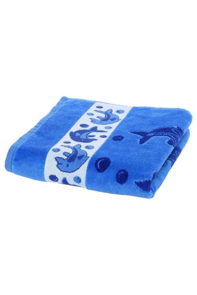 Özdilek Dolphin Kadife Havlu Mavi 50x90 ürün görseli 1