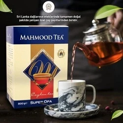 MAHMOOD TEA SUPER OPA İTHAL SEYLAN SRİ LANKA CEYLON DÖKME ÇAYI 800 GR - Resim 3