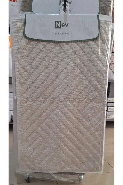 Özdilek NEV 2'Lİ KLOZET TAKIMI/BANYO PASPASI RHYTMIC KREM ürün görseli 1