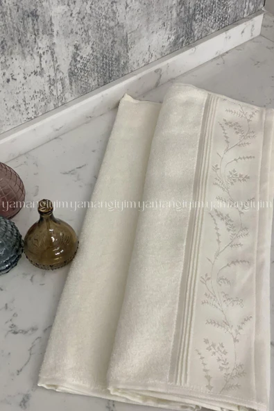 Özdilek Ditsy El-Yüz Havlusu 4 Adet-Antrasit-Pembe - Resim 12