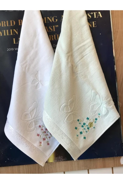 Özdilek Jasmin 2'li El-yüz Havlusu 50x90-mint-beyaz - Resim 2