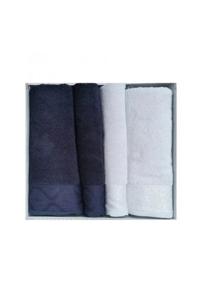 Özdilek LIRIO LACIVERT-GRI BEST SET HAMAM TAKIMI ürün görseli 1