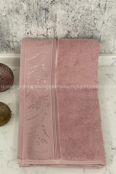 Özdilek Ditsy El-Yüz Havlusu 6 Adet-Pembe-Krem-Mürdüm - Resim 7