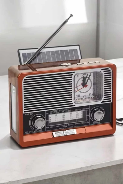 Nostaljik Görünümlü USB Girişli Bluetooth Bağlantılı Radyo ürün görseli 1