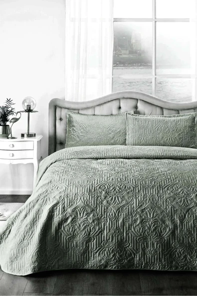 Özdilek Özdilek Flair Haki Tek Kişilik Yatak Örtüsü 180x230 ürün görseli 1