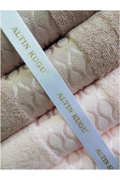 Özdilek Elissa Havlu 12 Adet - Bej - Gri - Taş - Pudra - Beyaz - Krem - Resim 2