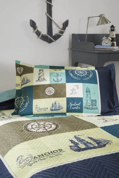 Özdilek Nautical Traveler Tek Kişilik Kapitone Nevresim Takımı - Resim 2