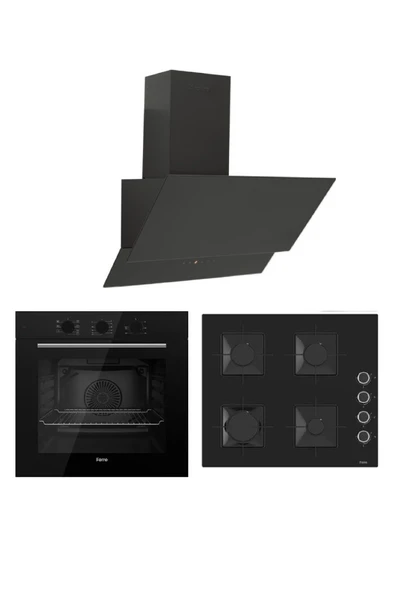 Ferre Flowart Serisi (QBL62CS SS205 SFMM 600) Ankastre Set ürün görseli 1