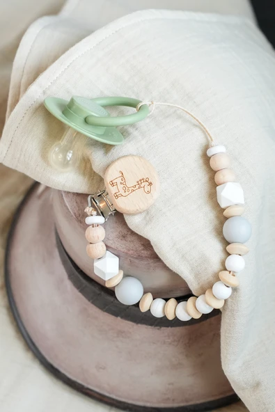 Freesure Ahşap Emzik Zinciri- Emzik Askısı - Emzik Tutucu ürün görseli 1