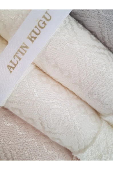 Özdilek Dory Yüz Havlusu 6 Adet- Pembe Krem Lila - Resim 2