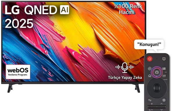 LG 55QNED70A6A 55'' 140 Ekran Uydu Alıcılı 4K Ultra HD Smart QNED TV ürün görseli 1