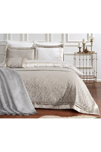 Özdilek Çeyiz Seti Leaf Gri ( 11 Parça) ürün görseli 1